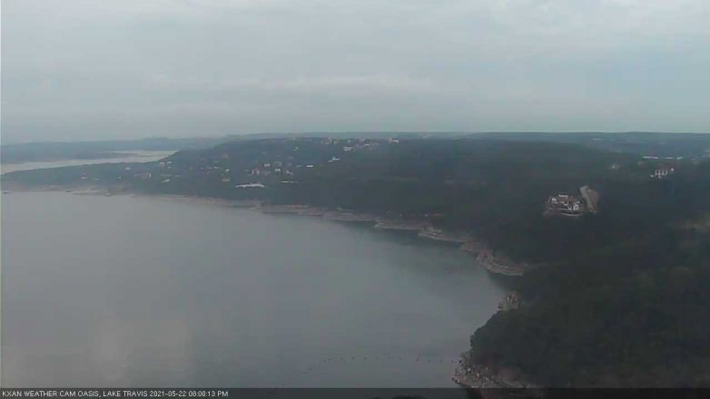 Lake Travis webcam, May 22, 2021 8:00 PM CT