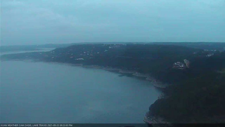 Lake Travis webcam, May 22, 2021 8:25 PM CT