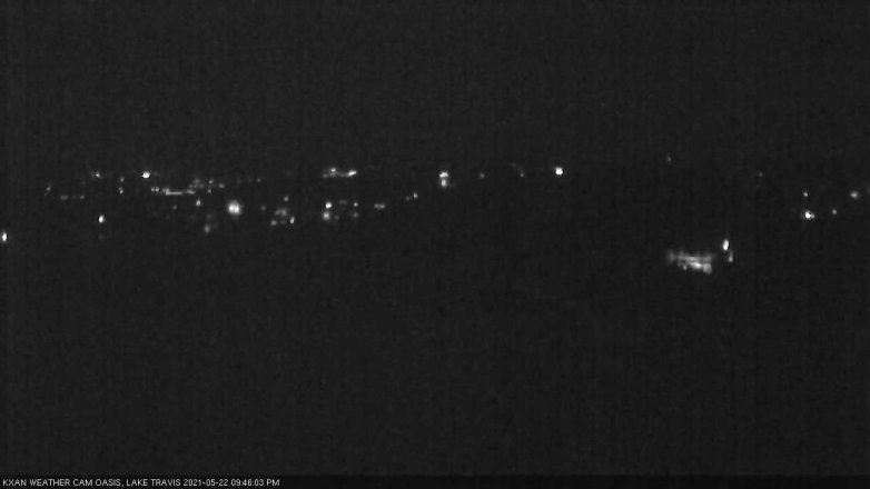 Lake Travis webcam, May 22, 2021 9:45 PM CT