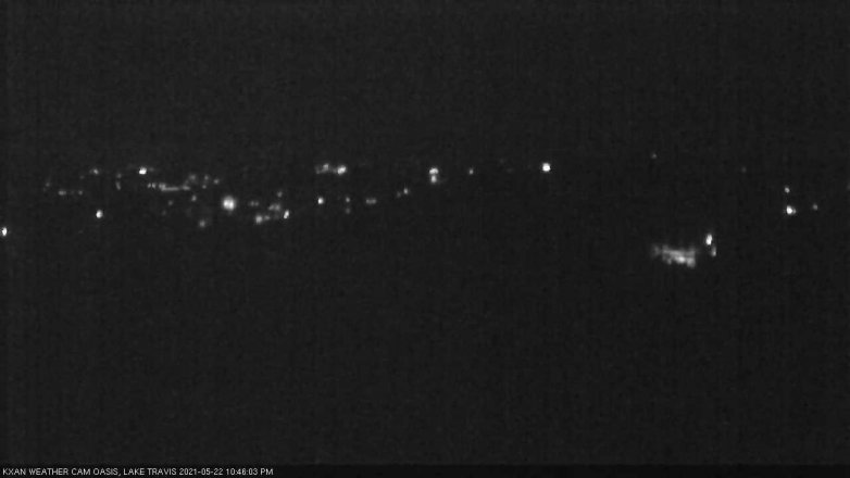 Lake Travis webcam, May 22, 2021 10:45 PM CT