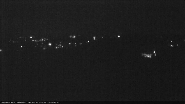 Lake Travis webcam, May 22, 2021 11:00 PM CT