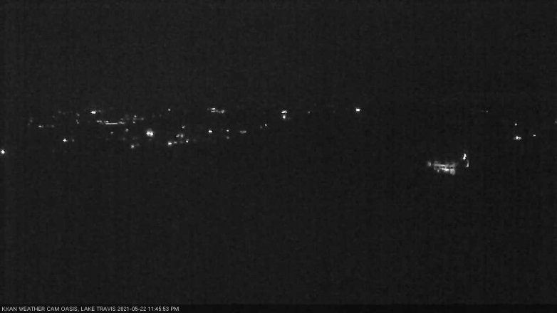 Lake Travis webcam, May 22, 2021 11:45 PM CT
