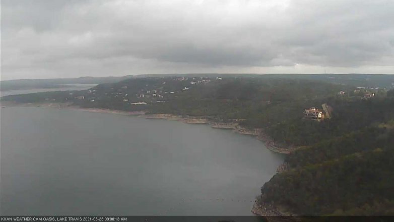 Lake Travis webcam, May 23, 2021 9:00 AM CT