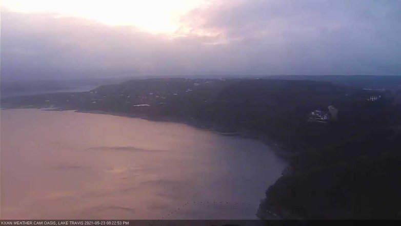 Lake Travis webcam, May 23, 2021 8:25 PM CT