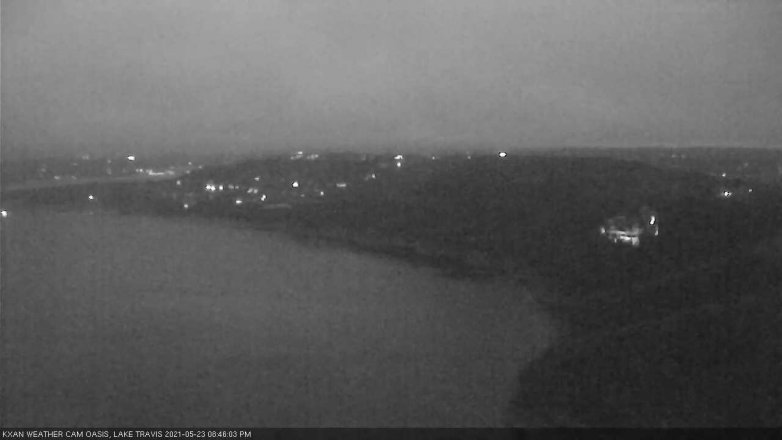 Lake Travis webcam, May 23, 2021 8:45 PM CT