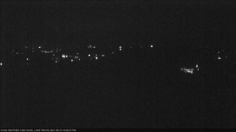 Lake Travis webcam, May 23, 2021 10:00 PM CT