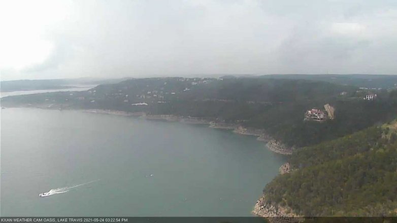 Lake Travis webcam, May 24, 2021 3:25 PM CT
