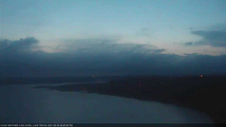Lake Travis webcam, May 24, 2021 8:45 PM CT
