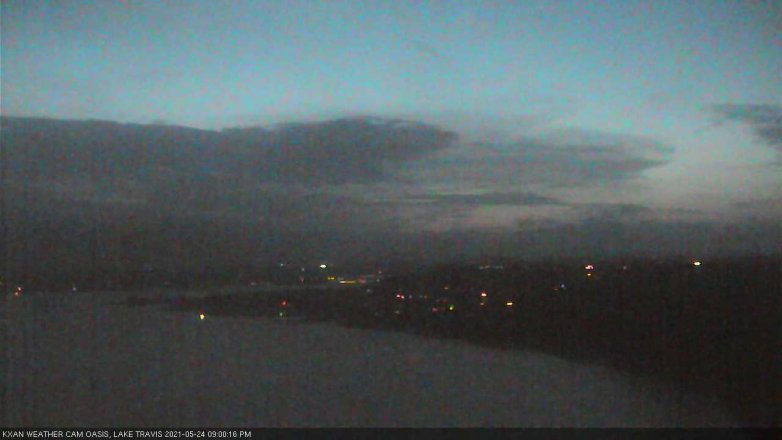 Lake Travis webcam, May 24, 2021 9:00 PM CT