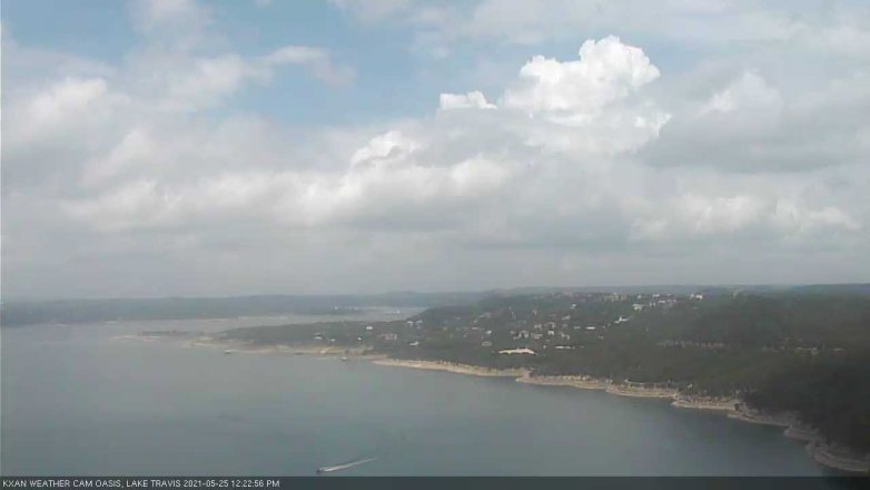 Lake Travis webcam, May 25, 2021 12:25 PM CT