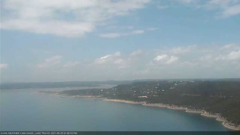 Lake Travis webcam, May 25, 2021 1:00 PM CT
