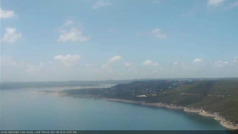 Lake Travis webcam, May 25, 2021 1:25 PM CT