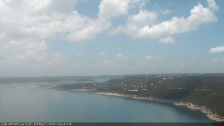 Lake Travis webcam, May 25, 2021 1:45 PM CT