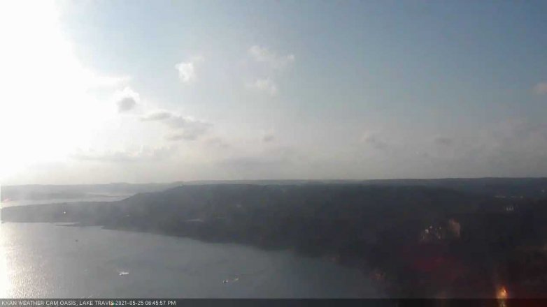 Lake Travis webcam, May 25, 2021 6:45 PM CT