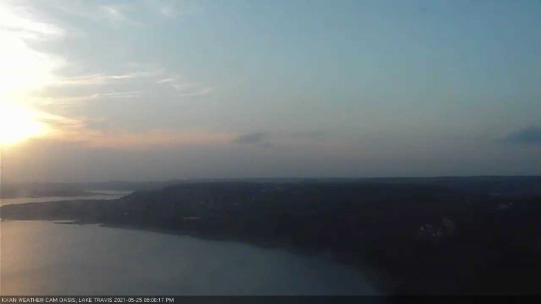 Lake Travis webcam, May 25, 2021 8:00 PM CT