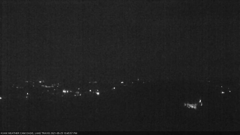 Lake Travis webcam, May 25, 2021 10:45 PM CT