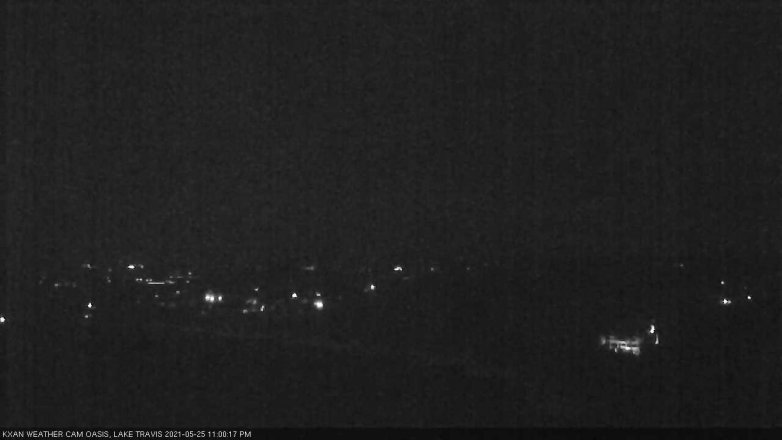 Lake Travis webcam, May 25, 2021 11:00 PM CT