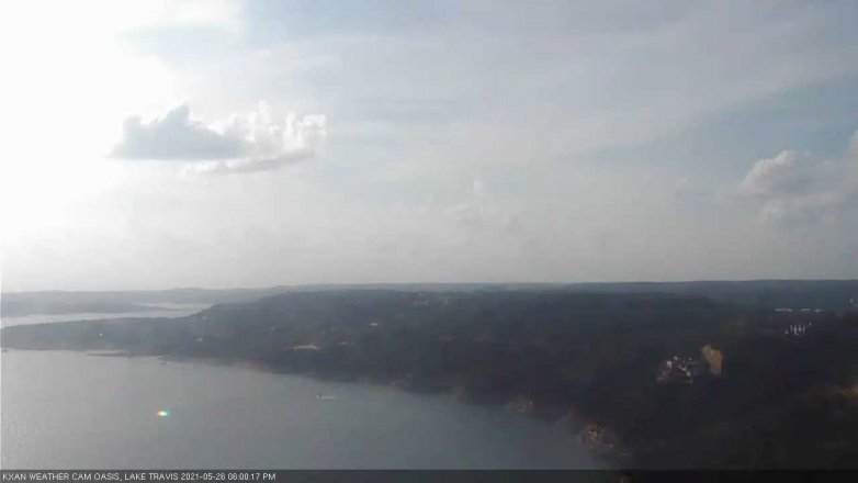 Lake Travis webcam, May 26, 2021 6:00 PM CT