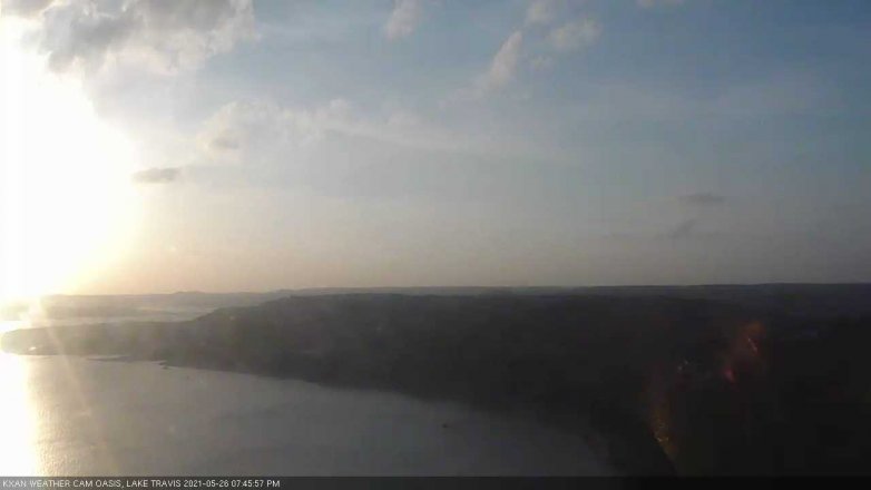Lake Travis webcam, May 26, 2021 7:45 PM CT