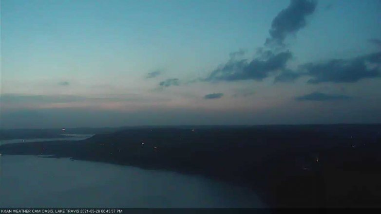 Lake Travis webcam, May 26, 2021 8:45 PM CT