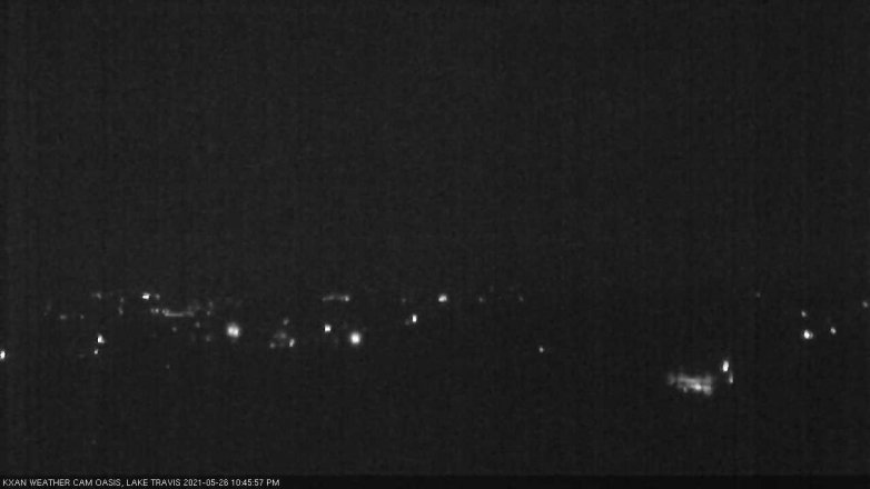 Lake Travis webcam, May 26, 2021 10:45 PM CT