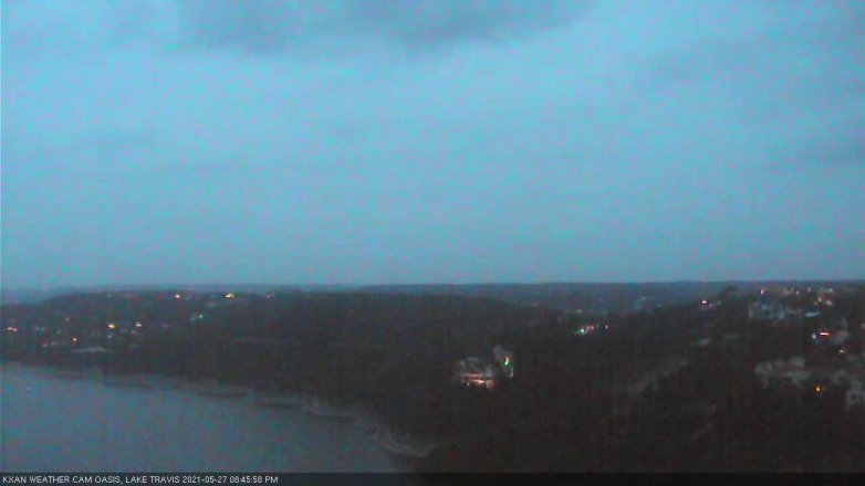 Lake Travis webcam, May 27, 2021 8:45 PM CT