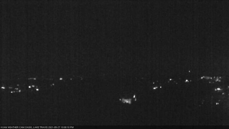Lake Travis webcam, May 27, 2021 10:00 PM CT