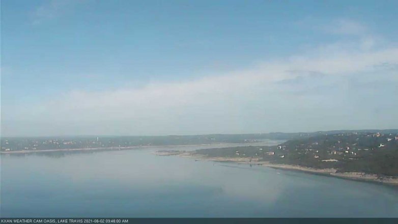 Lake Travis webcam, June 2, 2021 9:45 AM CT