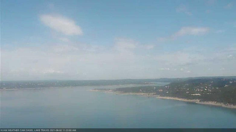 Lake Travis webcam, June 2, 2021 11:25 AM CT