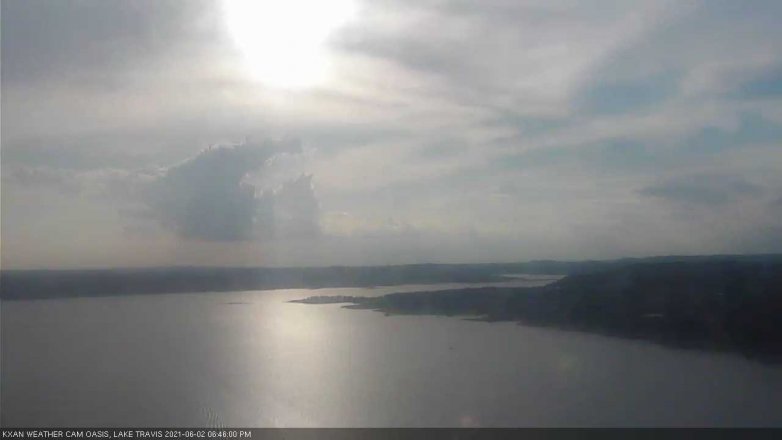 Lake Travis webcam, June 2, 2021 6:45 PM CT