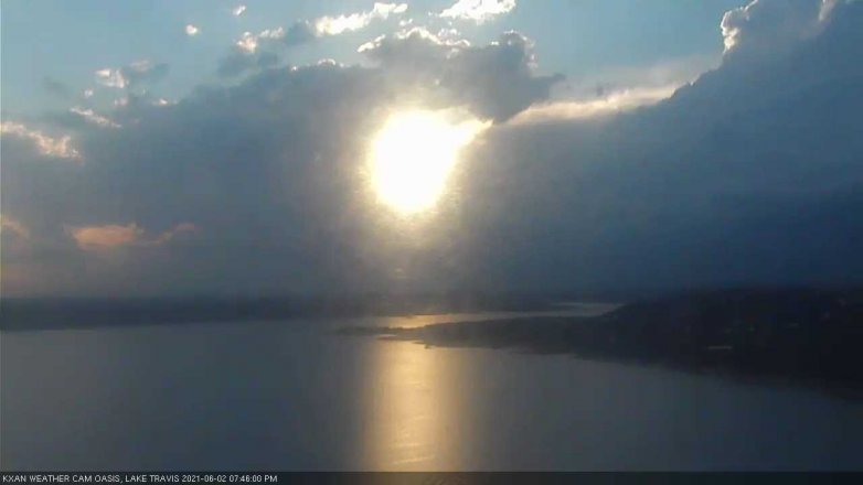 Lake Travis webcam, June 2, 2021 7:45 PM CT