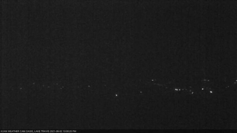 Lake Travis webcam, June 2, 2021 10:00 PM CT