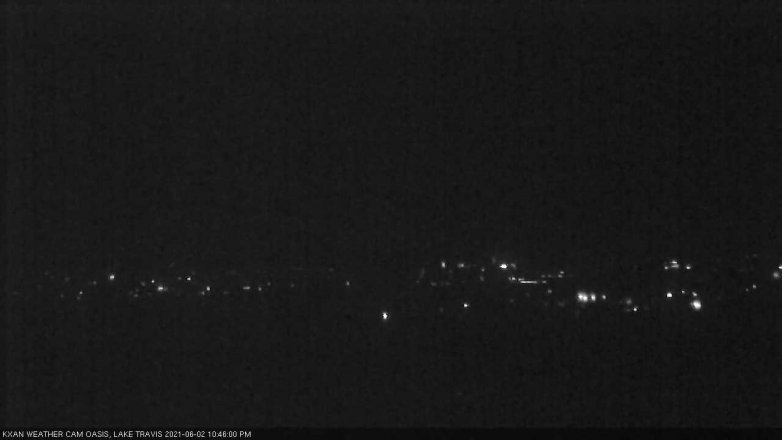 Lake Travis webcam, June 2, 2021 10:45 PM CT