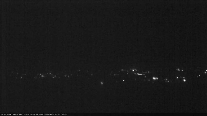 Lake Travis webcam, June 2, 2021 11:00 PM CT
