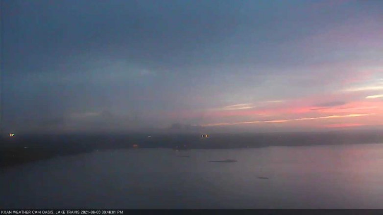 Lake Travis webcam, June 3, 2021 8:45 PM CT