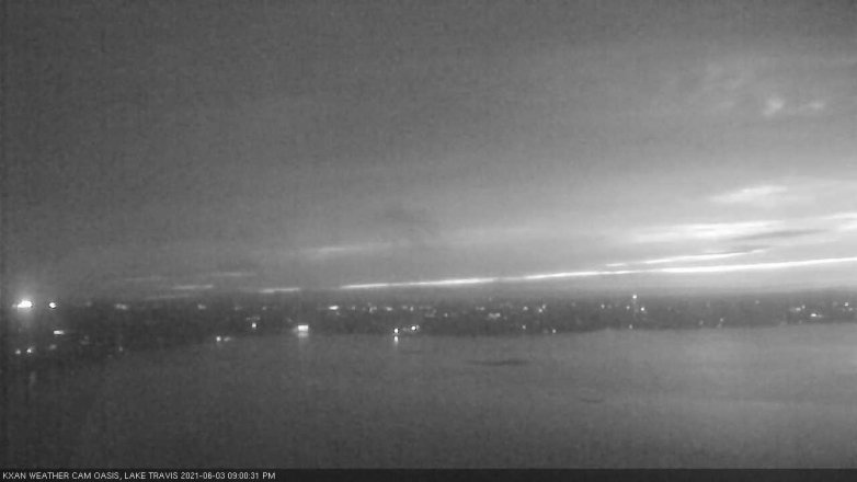 Lake Travis webcam, June 3, 2021 9:00 PM CT
