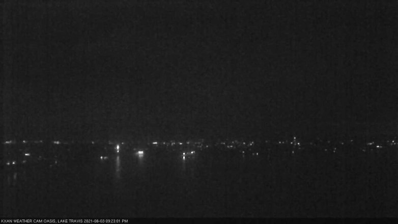 Lake Travis webcam, June 3, 2021 9:25 PM CT