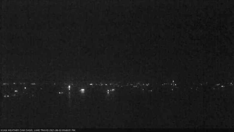 Lake Travis webcam, June 3, 2021 9:45 PM CT