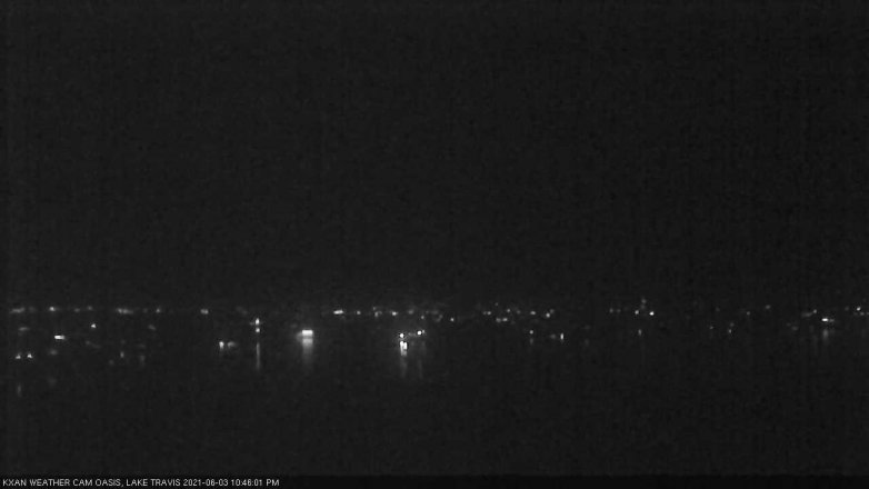 Lake Travis webcam, June 3, 2021 10:45 PM CT