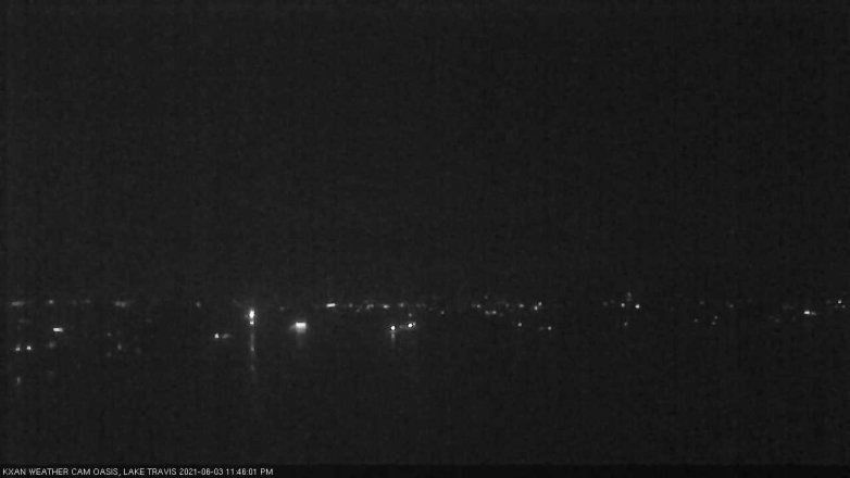 Lake Travis webcam, June 3, 2021 11:45 PM CT