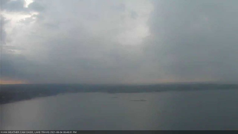 Lake Travis webcam, June 4, 2021 6:45 PM CT