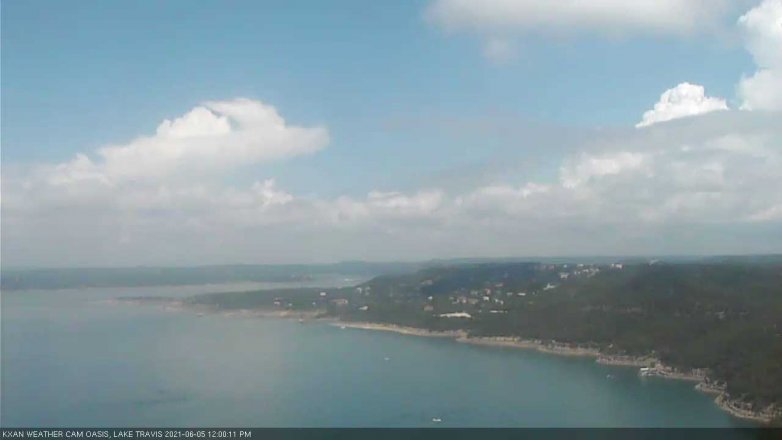 Lake Travis webcam, June 5, 2021 12:00 PM CT