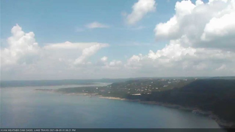 Lake Travis webcam, June 5, 2021 1:00 PM CT