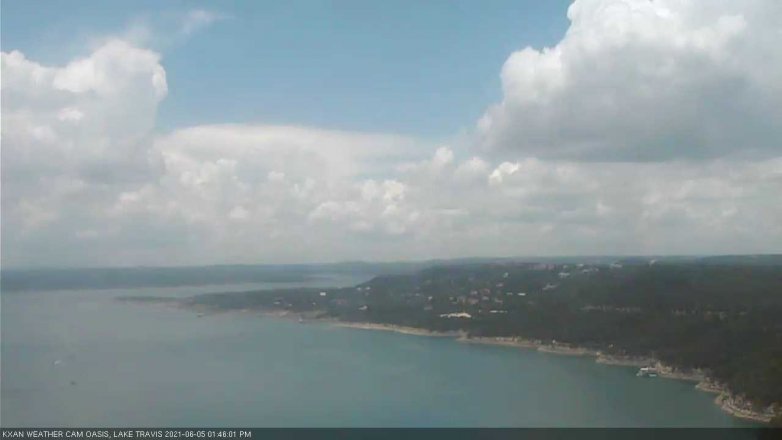 Lake Travis webcam, June 5, 2021 1:45 PM CT