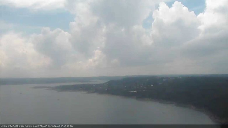 Lake Travis webcam, June 5, 2021 3:45 PM CT