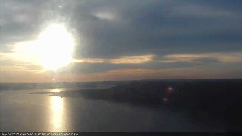 Lake Travis webcam, June 5, 2021 7:45 PM CT