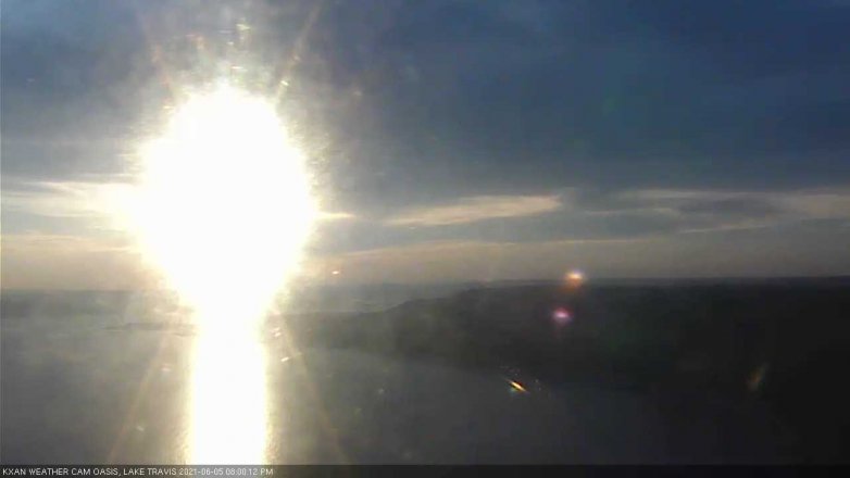 Lake Travis webcam, June 5, 2021 8:00 PM CT