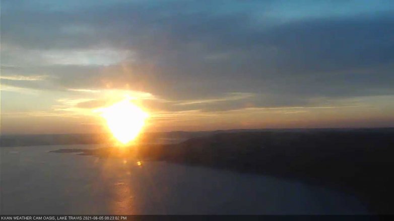 Lake Travis webcam, June 5, 2021 8:25 PM CT