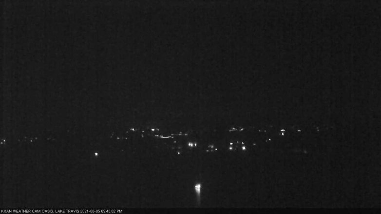 Lake Travis webcam, June 5, 2021 9:45 PM CT