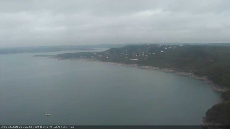 Lake Travis webcam, June 6, 2021 9:00 AM CT